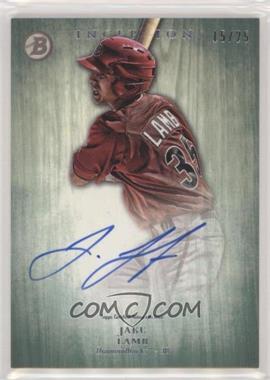 2014 Bowman Inception - Prospect Autographs - Green #PA-JL - Jake Lamb /25