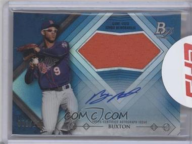 2014 Bowman Platinum - Autographed Jumbo Relic - Blue Refractor #AJR-BB - Byron Buxton /199