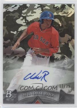 2014 Bowman Platinum - Autographed Prospects - Camo #AP-WR - Wendell Rijo /35