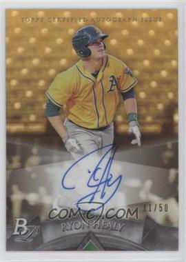 2014 Bowman Platinum - Autographed Prospects - Gold Refractor #AP-RHE - Ryon Healy /50