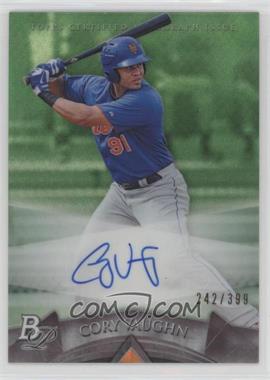 2014 Bowman Platinum - Autographed Prospects - Green Refractor #AP-CV - Cory Vaughn /399