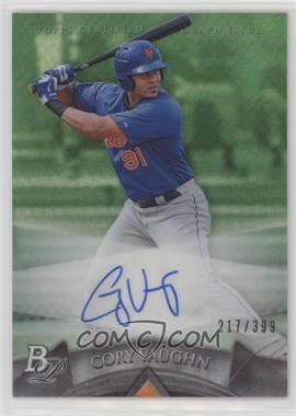 2014 Bowman Platinum - Autographed Prospects - Green Refractor #AP-CV - Cory Vaughn /399