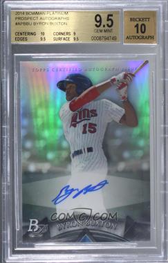 2014 Bowman Platinum - Autographed Prospects #AP-BBU - Byron Buxton [BGS 9.5 GEM MINT]