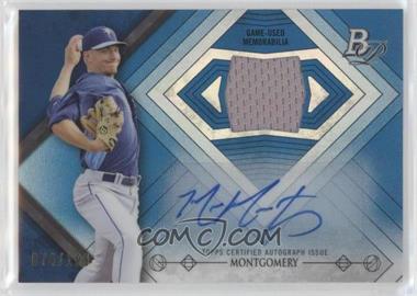 2014 Bowman Platinum - Autographed Relics - Blue Refractor #AR-MM - Mike Montgomery /199