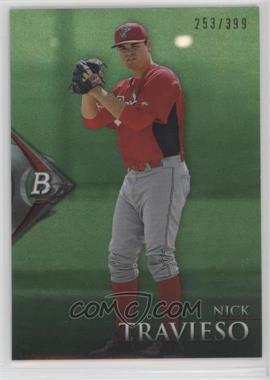 2014 Bowman Platinum - Chrome Prospects - Emerald #BPCP99 - Nick Travieso /399