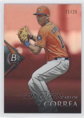 2014 Bowman Platinum - Chrome Prospects - Ruby #BPCP20 - Carlos Correa /25