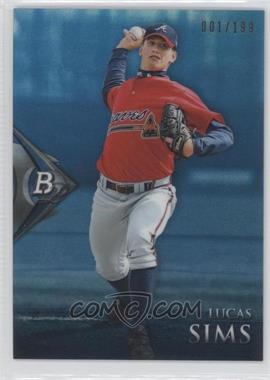 2014 Bowman Platinum - Chrome Prospects - Sapphire #BPCP48 - Lucas Sims /199