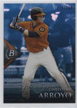 2014 Bowman Platinum - Chrome Prospects - Sapphire #BPCP89 - Christian Arroyo /199