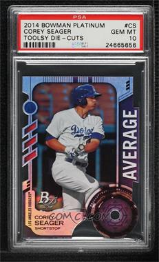 2014 Bowman Platinum - Toolsy Die-Cut #TDC-CS - Corey Seager [PSA 10 GEM MT]