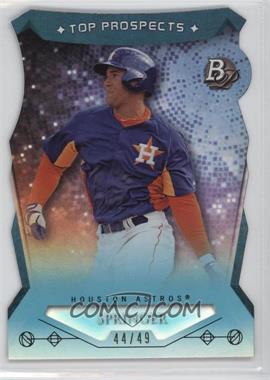 2014 Bowman Platinum - Top Prospects - Blue Refractor Die-Cut #TP-GSP - George Springer /49