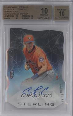 2014 Bowman Sterling - Die-Cut Autographs #SA-CC - Carlos Correa /50 [BGS 10 PRISTINE]