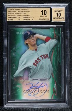 2014 Bowman Sterling - Prospect Autographs - Green Refractor #BSPA-HO - Henry Owens /125 [BGS 10 PRISTINE]