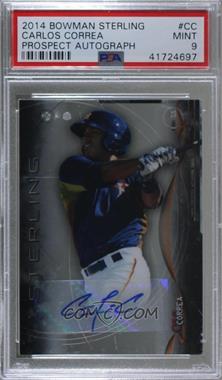 2014 Bowman Sterling - Prospect Autographs #BSPA-CC - Carlos Correa [PSA 9 MINT]