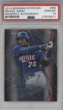 2014 Bowman Sterling - Prospect Autographs #BSPA-MS - Miguel Sano [PSA 10 GEM MT]