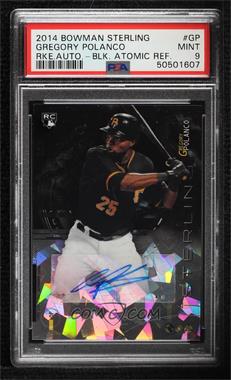 2014 Bowman Sterling - Rookie Autographs - Black Atomic Refractor #BSRA-GP - Gregory Polanco /10 [PSA 9 MINT]