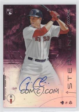 2014 Bowman Sterling - Rookie Autographs - Magenta Refractor #BSRA-GC - Garin Cecchini /99