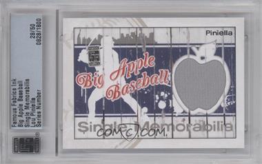 2014 Famous Fabrics Ink Big Apple Baseball - Single Memorabilia #_LOPI - Lou Piniella /50 [Uncirculated]