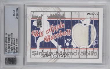 2014 Famous Fabrics Ink Big Apple Baseball - Single Memorabilia #_MOWI - Mookie Wilson /50 [Uncirculated]