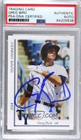 Greg Bird [PSA Authentic PSA/DNA Cert]