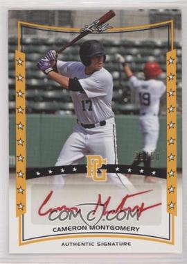 2014 Leaf Perfect Game Showcase - Autographs - Gold #A-CM1 - Cameron Montgomery /50