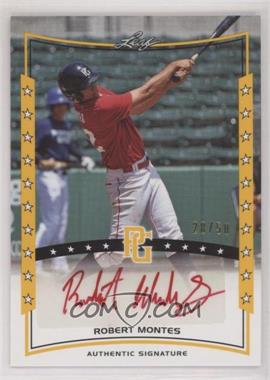 2014 Leaf Perfect Game Showcase - Autographs - Gold #A-RM1 - Robert Montes /50