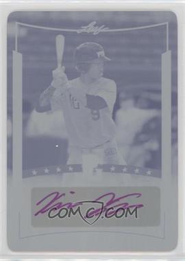 2014 Leaf Perfect Game Showcase - Autographs - Printing Plate Cyan #A-KT1 - Kennie Taylor /1