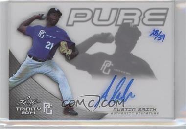 2014 Leaf Trinity - Perfect Game Pure Autographs - Charcoal #PGP-AS1 - Austin Smith /39