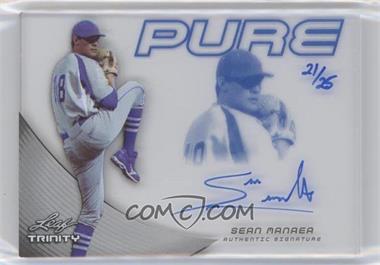 2014 Leaf Trinity - Pure Autographs - Blue #P-SM1 - Sean Manaea /25 [EX to NM]