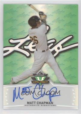 2014 Leaf Valiant - [Base] - Green Prismatic #BA-MC3 - Matt Chapman