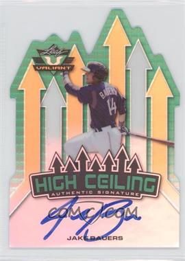 2014 Leaf Valiant - High Ceiling - Green Prismatic #HC-JB1 - Jake Bauers