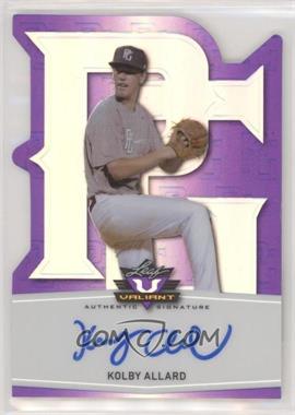 2014 Leaf Valiant - Perfect Game Die-Cut - Purple Prismatic #PGV-KA1 - Kolby Allard /10