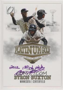 2014 Onyx Platinum Draft - Autographs - Gold Purple Ink #PG-BX - Byron Buxton /10