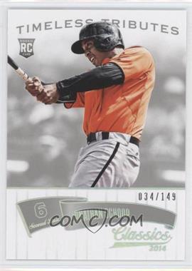 2014 Panini Classics - [Base] - Timeless Tributes Silver #176 - Jonathan Schoop /149