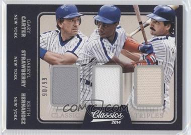 2014 Panini Classics - Classic Triples - Jerseys #17 - Gary Carter, Darryl Strawberry, Keith Hernandez /99