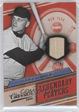 2014 Panini Classics - Legendary Players Materials - Bats #20 - Roger Maris /99