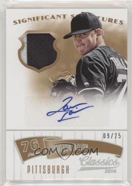 2014 Panini Classics - Significant Signatures Materials - Gold Jerseys Prime #37 - Jameson Taillon /25