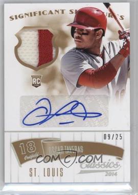 2014 Panini Classics - Significant Signatures Materials - Gold Jerseys Prime #92 - Oscar Taveras /25