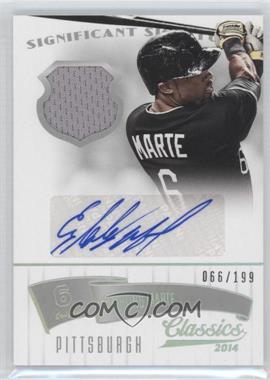 2014 Panini Classics - Significant Signatures Materials - Silver Jerseys #63 - Starling Marte /199