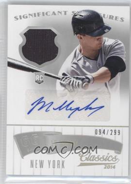 2014 Panini Classics - Significant Signatures Materials - Silver Jerseys #82 - J.R. Murphy /299