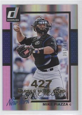 2014 Panini Donruss - [Base] - Gold Career Stat Line #191 - Mike Piazza /400