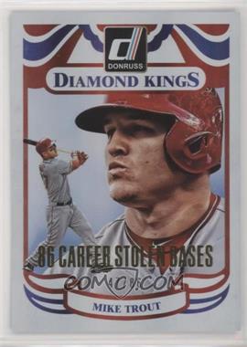 2014 Panini Donruss - [Base] - Gold Career Stat Line #2 - Mike Trout /86