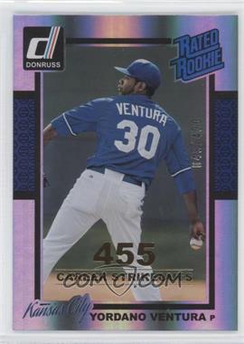 2014 Panini Donruss - [Base] - Gold Career Stat Line #237 - Yordano Ventura /400