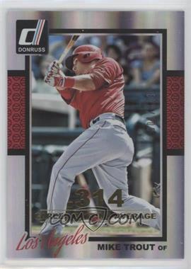 2014 Panini Donruss - [Base] - Gold Career Stat Line #301 - Mike Trout /314