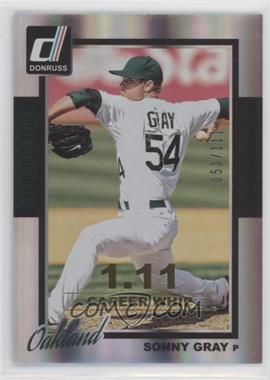 2014 Panini Donruss - [Base] - Gold Career Stat Line #320 - Sonny Gray /111