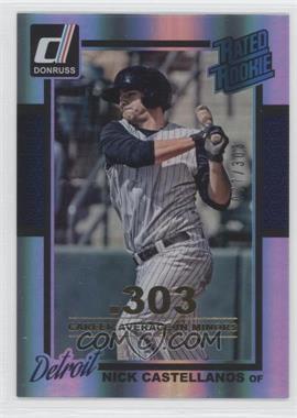 2014 Panini Donruss - [Base] - Gold Career Stat Line #33 - Nick Castellanos /303