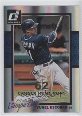 2014 Panini Donruss - [Base] - Gold Career Stat Line #346 - Yunel Escobar /62