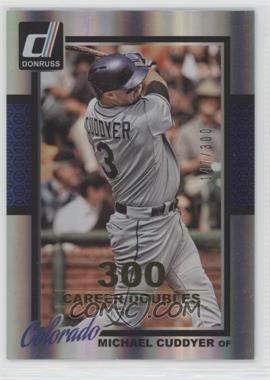 2014 Panini Donruss - [Base] - Gold Career Stat Line #55 - Michael Cuddyer /300