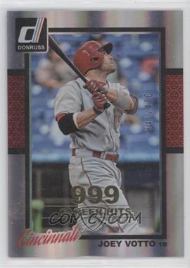 2014 Panini Donruss - [Base] - Gold Career Stat Line #65 - Joey Votto /400