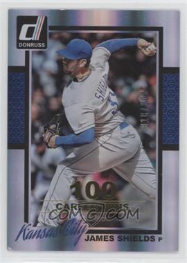 2014 Panini Donruss - [Base] - Gold Career Stat Line #89 - James Shields /100 [EX to NM]