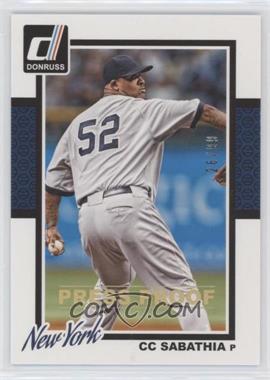 2014 Panini Donruss - [Base] - Press Proof Gold #160 - CC Sabathia /99 [EX to NM]